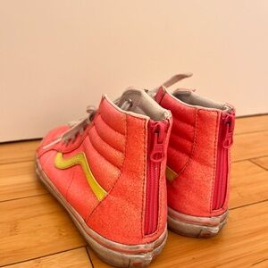 Vans Pink and Yellow Sneakers Vibrant Canvas Low-Top